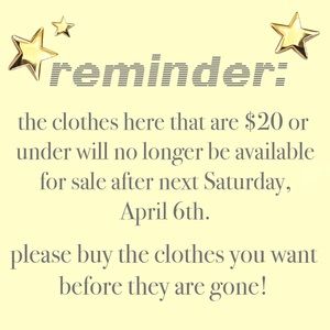 reminder about my closet!